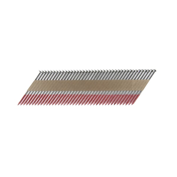 Common Nail, 2-3/8 in L, 33D, Hot Dipped Galvanized Finish, 2500 PK
